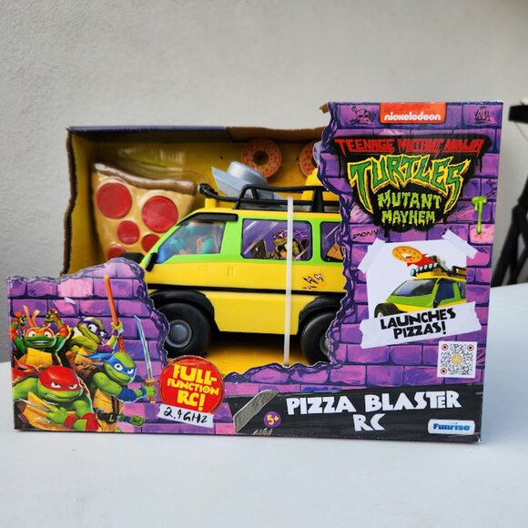 NEW TMNT RC Car Van Remote Control Teenage Mutant Ninja Turtles Toy Pizza Blaste - Picture 8 of 16